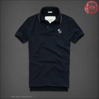 heren abercrombie fitch korte polo t-shirt moose logo koningsblauw Kleren Outlet ymaje711